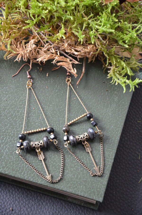 Boucles d'oreilles Primitives (flèche)