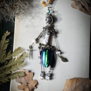 Sautoir Squelette Elytres de scarabée – Image 3