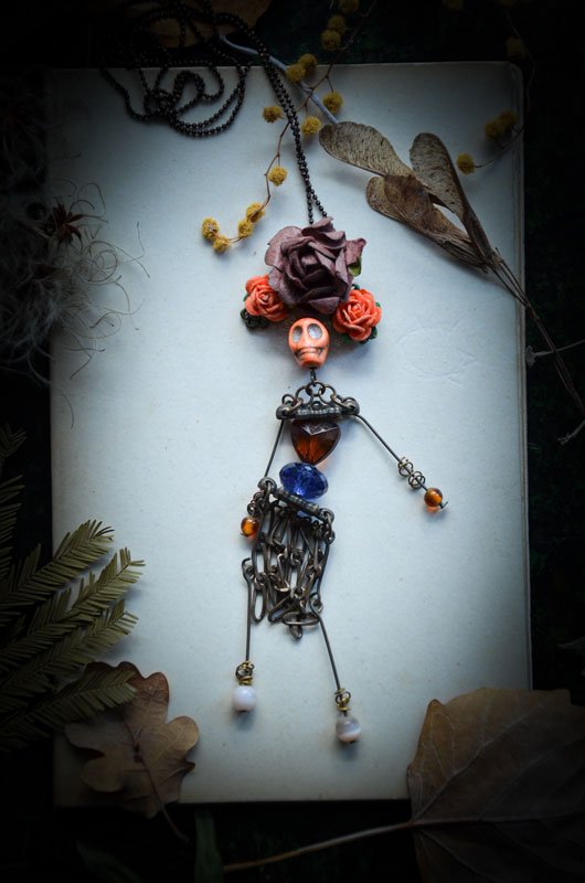 Sautoir Squelette Calavera