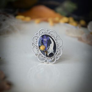 Bague Mini ossements et fleurs – Image 4