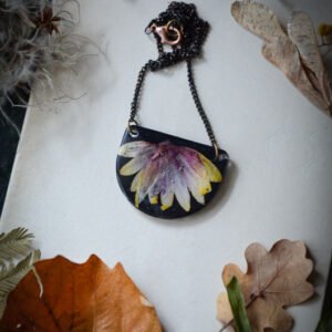Collier Gerbera en résine – Image 2