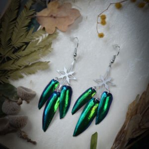Boucles d'oreilles Elytres de scarabée – Image 2