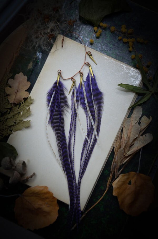 Tour d'oreille plumes longues & fines